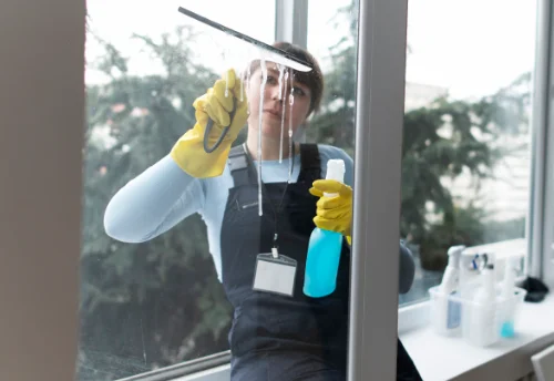 Nettoyage de vitres intérieures et extérieures aux Salces